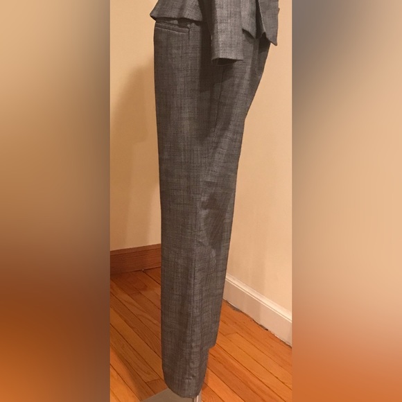 White House Black Market Navy Blue And Gray Wide Leg Slim Fit Size 12 S - Picture 4 of 11